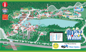 Lake Winnepesaukah Amusement Park Map